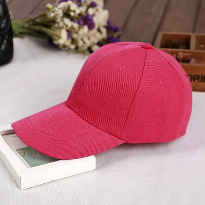 Fashion Retro Solid Color Men and Women Universal Baseball Cap Outdoor Sports Casual Girl Ponytail  Hat Sale