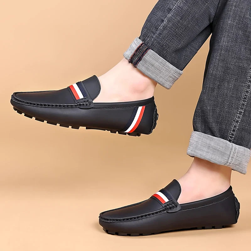 Men Shoes Slip on Loafers Mens Business Office Shoes Classic PU Leather Men's Loafer Shoes Casual Men Driving Shoes Men's Shoes