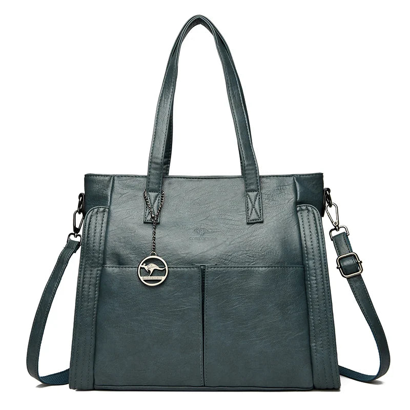 Genuine Brand Fashion Luxury High Quality 3 Layers Leather Handbag Women 2024 Crossbody Bags for Women Lady Large Capacity 2024