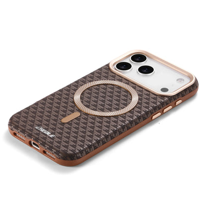 Leather Magnetic Phone Case For iPhone 17 16 15 14 13 Pro Max 17Pro 17Air Metal Lens Button Bumpe Cover