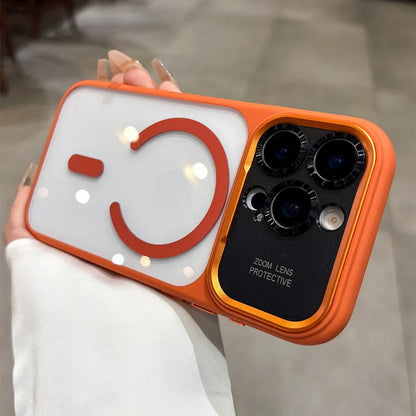 Original Clear Magnetic for Magsafe Case for iPhone 17 16 15 14 13 Pro Max 17 Air Full Lens Camera Protection Shockproof Cover