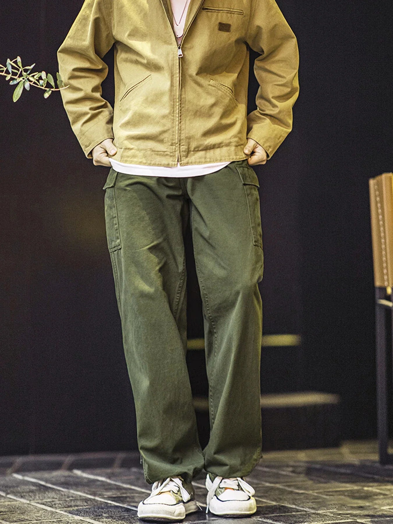 Vintage M51 multi-pocket tactical pants, men's pure cotton cargo pants, outdoor casual long pants for spring, autumn and winter