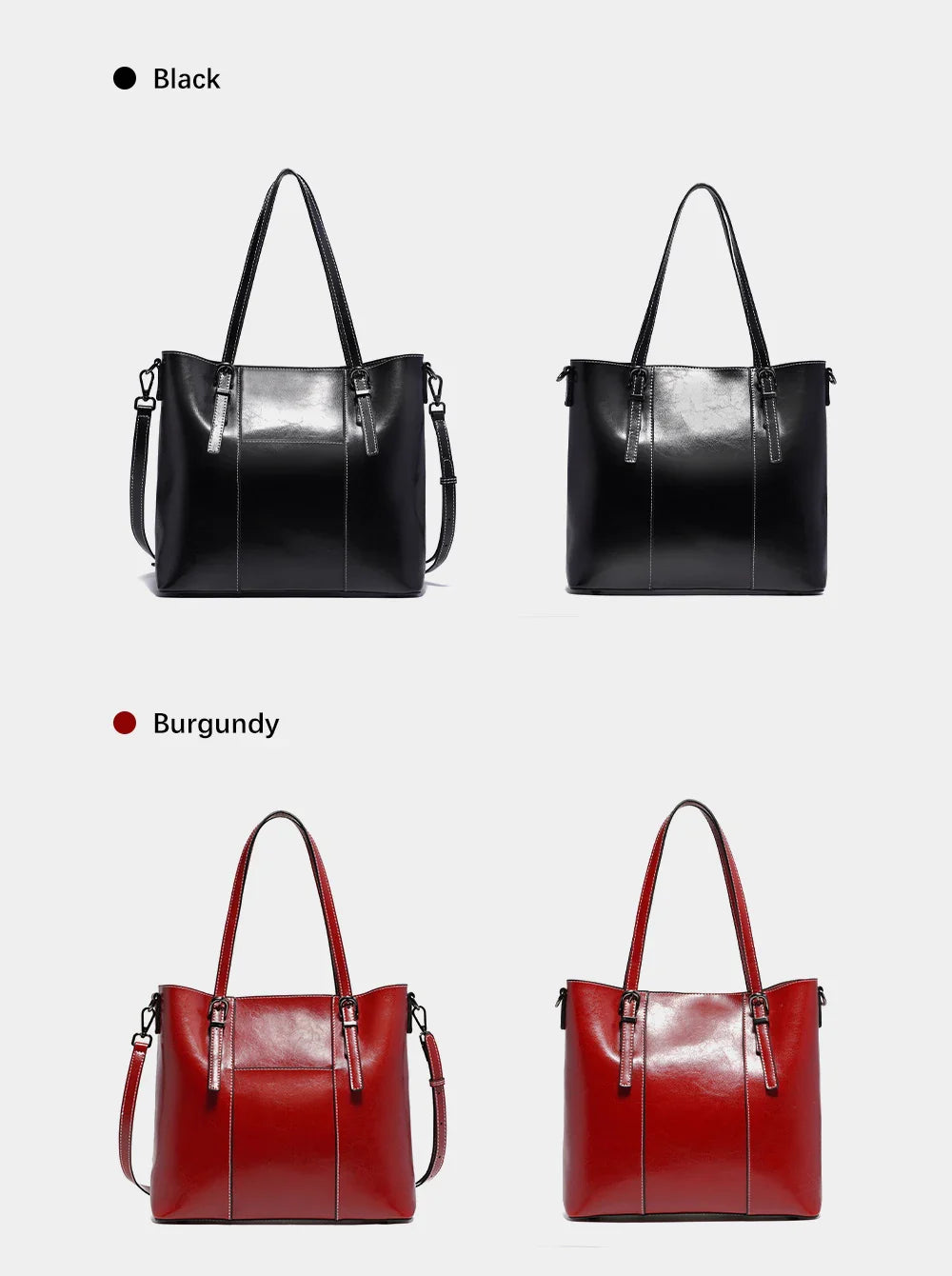 High Quality Women's Genuine Leather Tote Lady Luxury Designer Cowhide Shoulder Bag Large Capacity OL Handbag Shopper Bag
