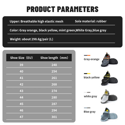Wading Shoes Quick-Dry Water Shoes Breathable Aqua Upstream Shoes Antiskid Outdoor Sports Shoes Beach Pool Sneakers