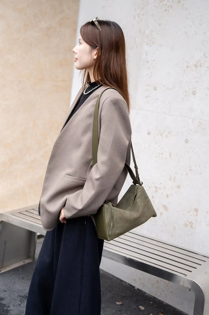 New Genuine Leather Luxury Designer Women Shoulder Crossbody Underarm Bags Cowhide Ladies Large Capacity Tote Bag Fashion Purse