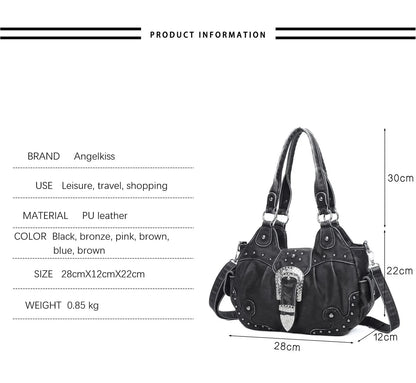 Women Handbag Leopard Top-handle Shoulder Bag PU Dumpling Pack Multi-pockets Shoulder Bags Phone Money Pack