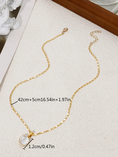 Vintage Shiny Shell Starfish Pendant Necklace for Women Simple Multilayer Thin Chain Choker Bridal Neck Jewelry