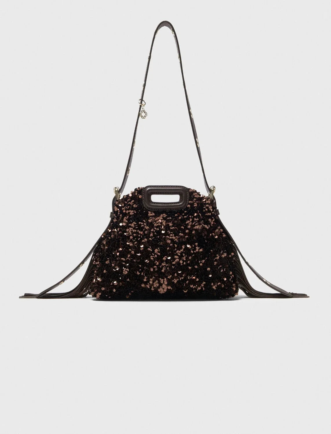 Glitter Sequined Handbag for Women, Luxury Designer Shoulder Bag with Tassel, Fashion Crossbody Bucket Bag for Ladies Elegant
