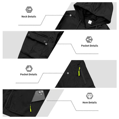 Autumn and winter men's velvet loose casual tooling outdoor sports fashion hooded sweater set