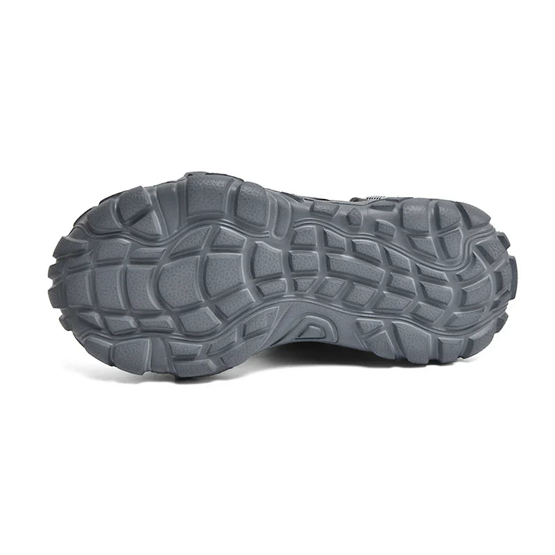 Kids Closed-Toe Sandals, Non-Slip Breathable Outdoor Sport Sandals for Boys, Adjustable Strap Hiking Beach Shoes for Summer