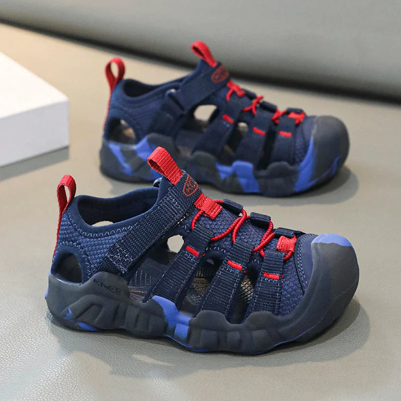Children Sandals Boy Girls Barefoot Shoes Summer Luxury Design Kids Casual Sneaker Outdoor Beach Sports Sandals for Boy Girls