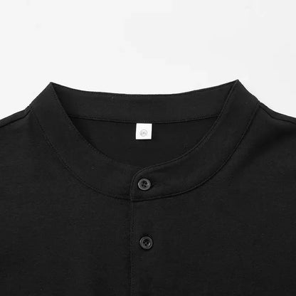 Henley Shirt Men Plus Size T-shirt 6XL 7XL 110-175kg Henley Neck Short Sleeve Polo Shirt Loose Oversized Big Size Men Clothing