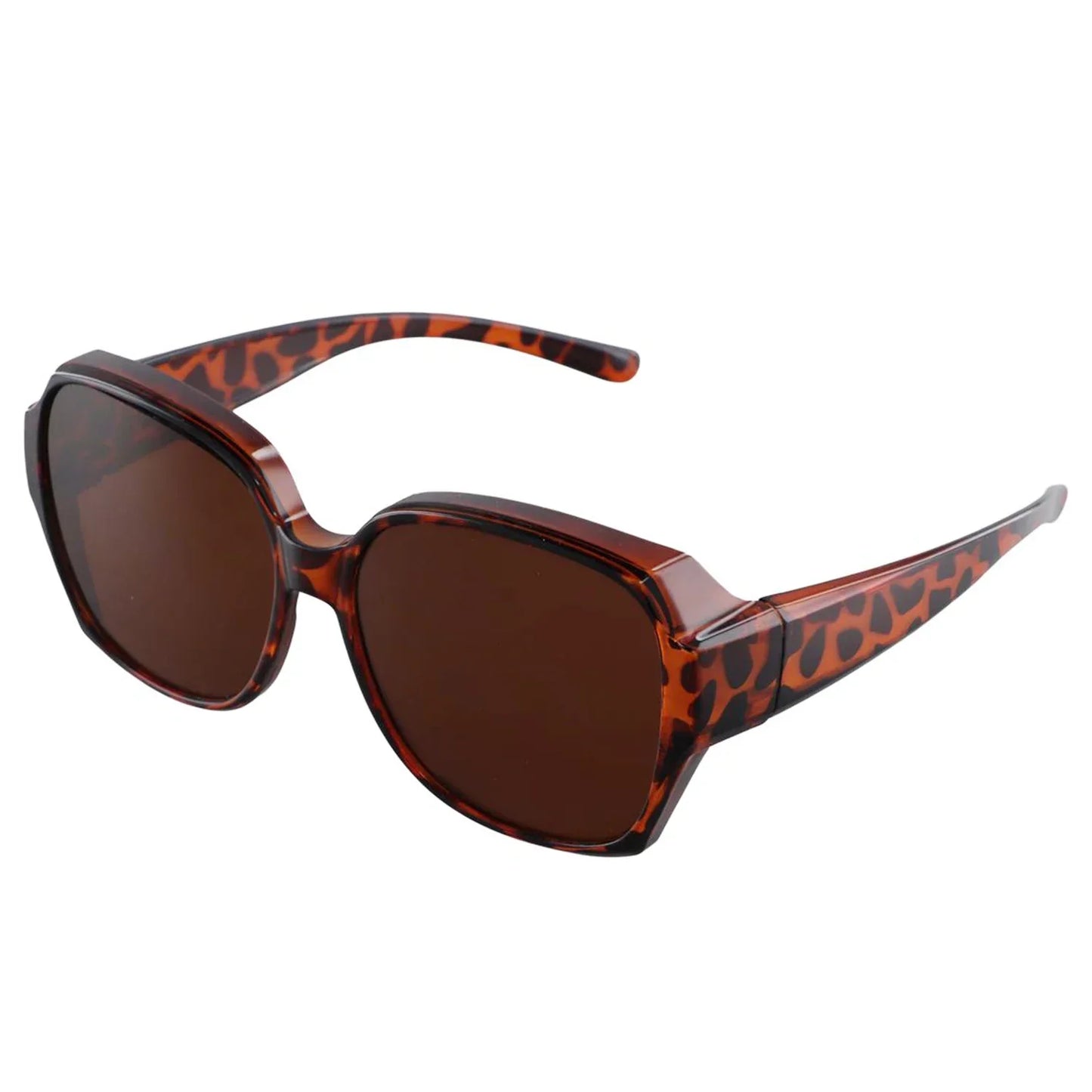 For Driving Riding That Can Be Worn over Other Glasses Wrap Around Square Shades Fit Over Glasses Sunglasses Polarized