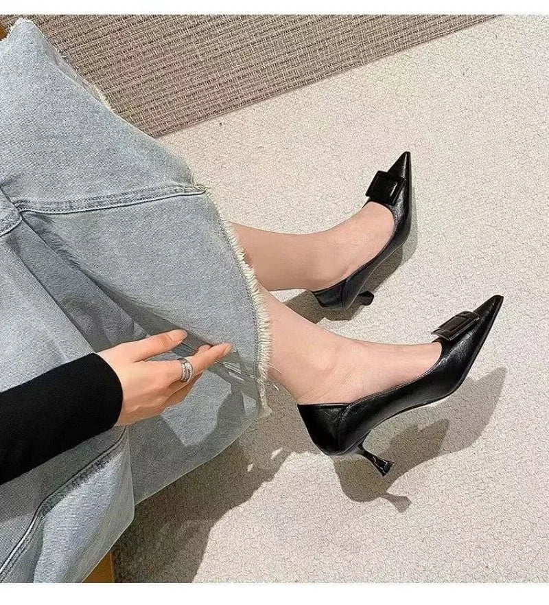 New style comfortable and versatile fairy-style suit light professional fashion with small skirt ladies high heels