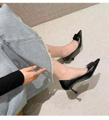 New style comfortable and versatile fairy-style suit light professional fashion with small skirt ladies high heels