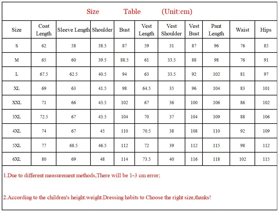 Man Three-piece Sets Fashion Turn Down Collar Coat+Single-breasted Vest+Pant Male Outfit Solid Color Business Wedding Men Suit