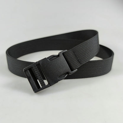 Plastic Buckle Nylon Strap for Men's Outdoor Military Training Canvas Belt 100/110/120cm Available Black