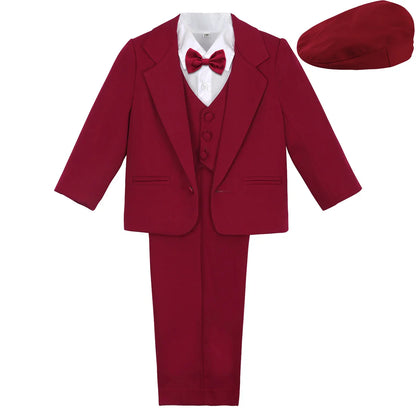 Baby Boy Baptism Outfit Infant Tuxedo Christening Wedding Birthday Celebration Formal Gentleman Suit White 6 Months to 3 Years