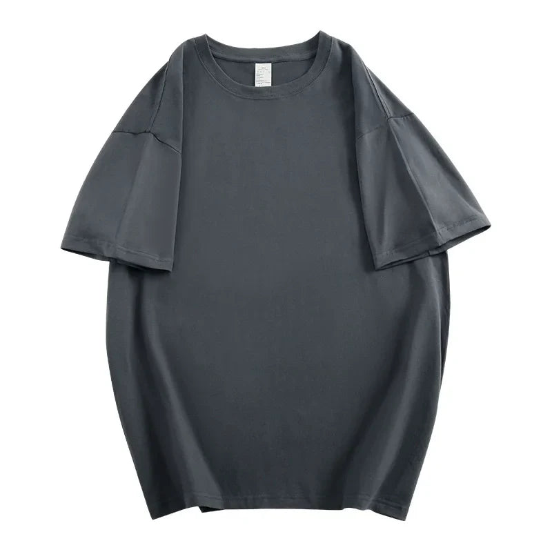 Oversized Summer T shirts for Women Men Brown Casual Female Korean Streetwear Tees Unisex Basic Solid Young Cool Tops