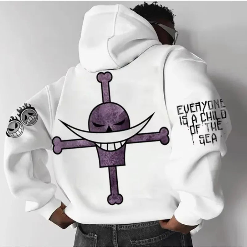 Hoodie  Spring/Autumn Men's Casual Loose Printed Street Trend  Harajuku Parent Child Pure Cotton Sweater Top
