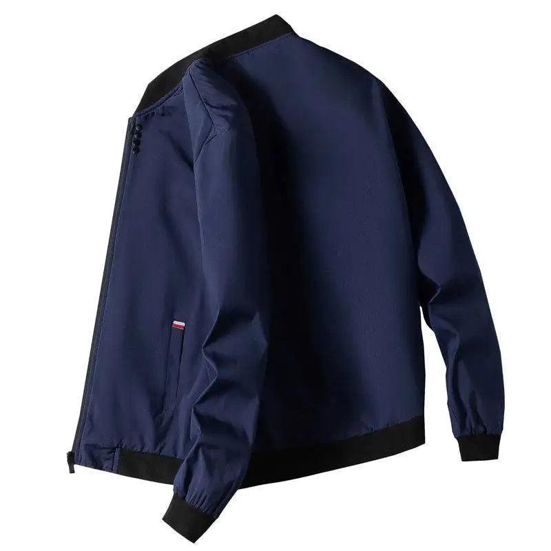 Man Leisure Jacket New Spring Autumn Solid Color And Comfortable Zipper Style Fashion Windproof Jacket