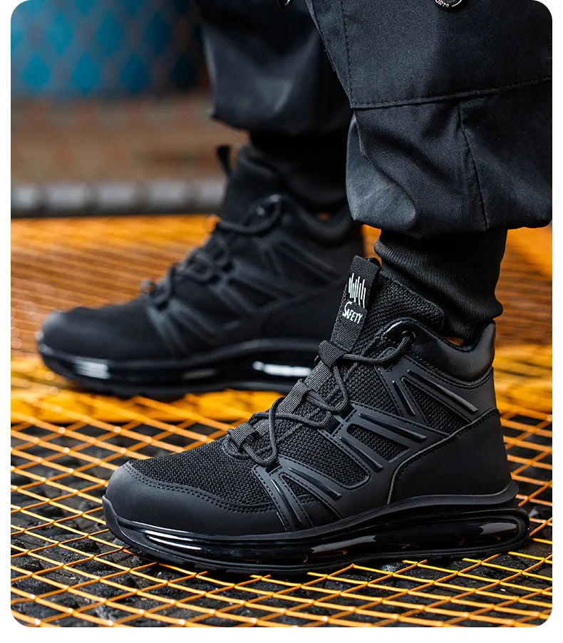 Men Work Safety Shoes Anti-smashing Steel Toe Cap Working Boots Construction Indestructible Work Soft-Soled Sneakers Men Shoes
