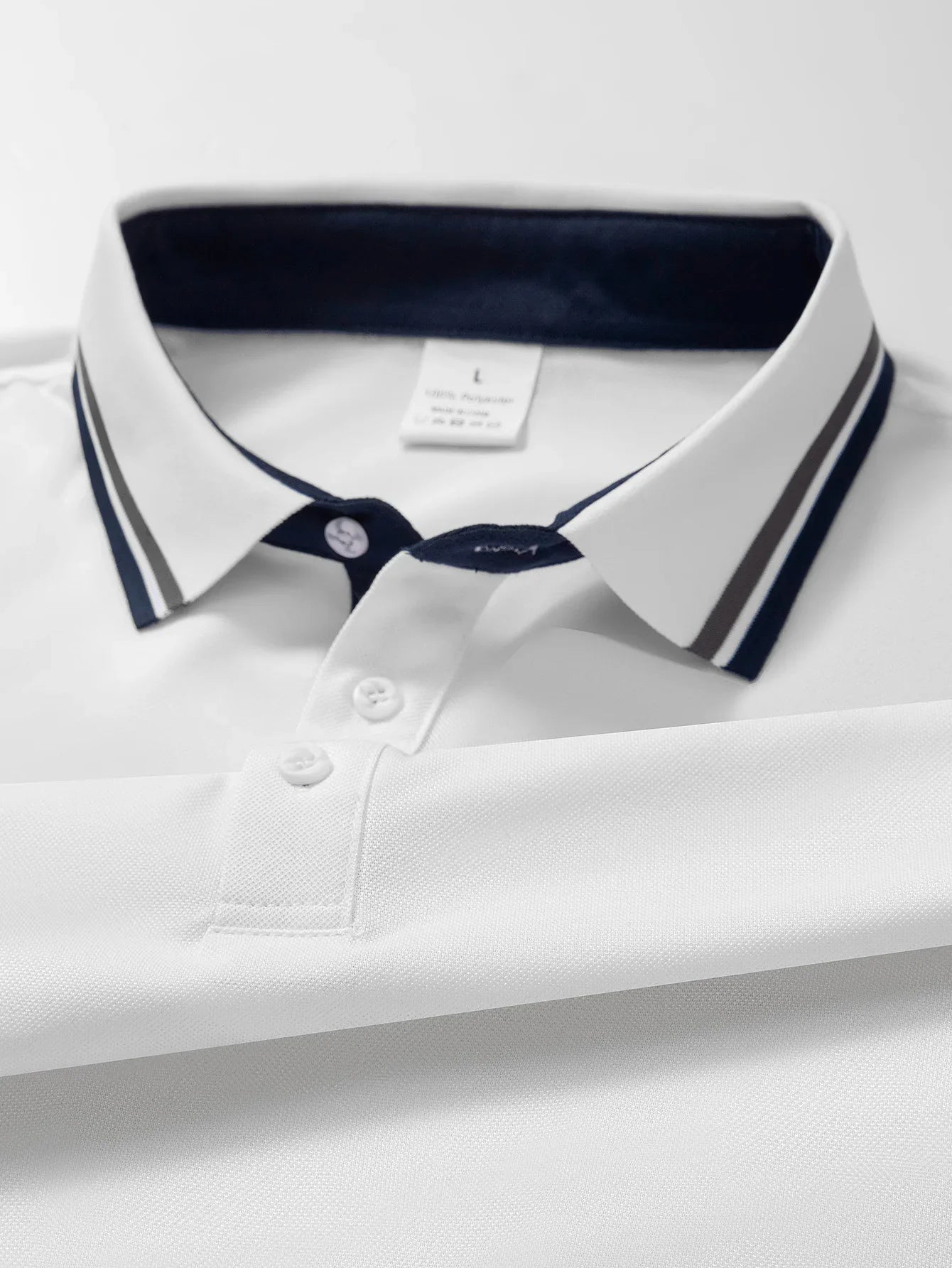 2pcs Men's Short-Sleeve Shirts with Contrast Collars - Lightweight Polyester, Pastel Blue & Pink, Turn- Collar, Button Closure,