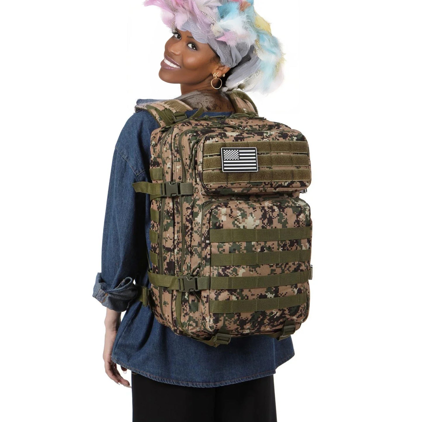 25L/50L Tactical Backpack Molle Bag Outdoor Bags Backpack for Hiking Camping Trekking Hunting Fishing GYM Bags Backpacks