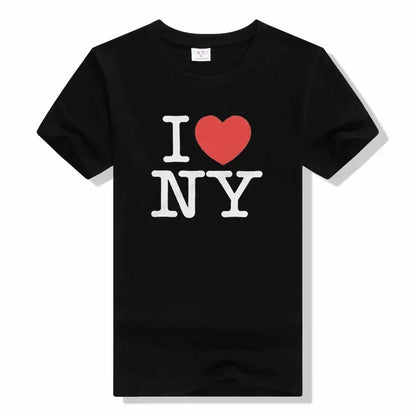 2026 New I Love New York T-shirt I Love New York Slogan Letter Print Street Style