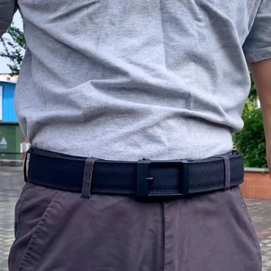 New Hard Tactical Belt for Men Metal Automatic Buckle IPSC Gun Belt 1100D Nylon Military Belt Outdoor Sports Girdle Male