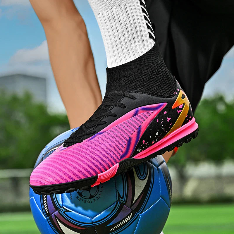 New Men Football Boots Sports Shoes Futsal High Ankle Soccer Shoes High-quality Indoor Non-Slip Outdoor Ultralight Non-Slip