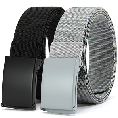 Men Female Belts Military Nylon Adjustable Belt Outdoor Travel Tactical Waist Belt with Plastic Buckle for Pants 125cm
