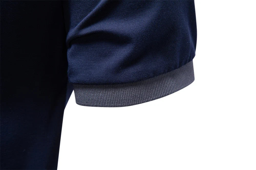 Men's Slim Fit Short Sleeve Polo Shirt Solid Color Lightweight Breathable Fashion Summer Polo Shirts for Men