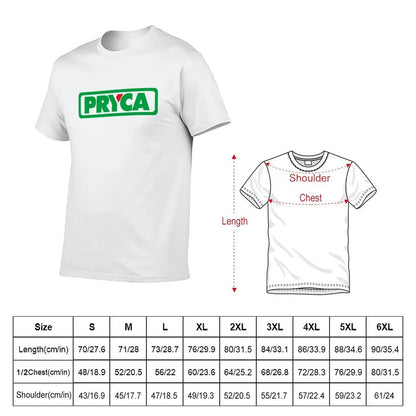 New Pryca T-Shirt kawaii clothes customs design your own outfits for men
