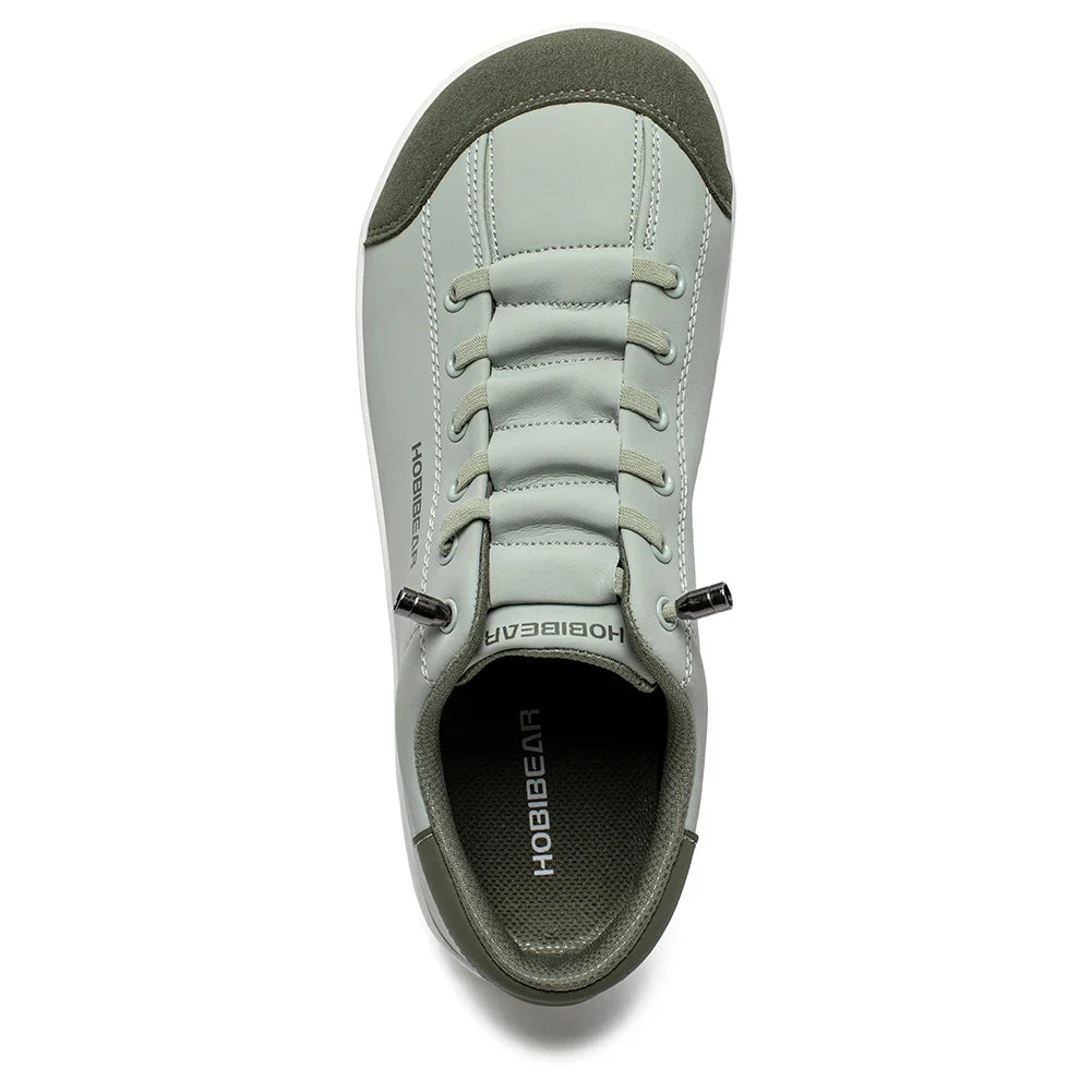 Barefoot Shoes Unisex Wide Toe Artificial Leather Sneakers Zero Drop Slip On Outdoor Lightweight Comfortable Shoes