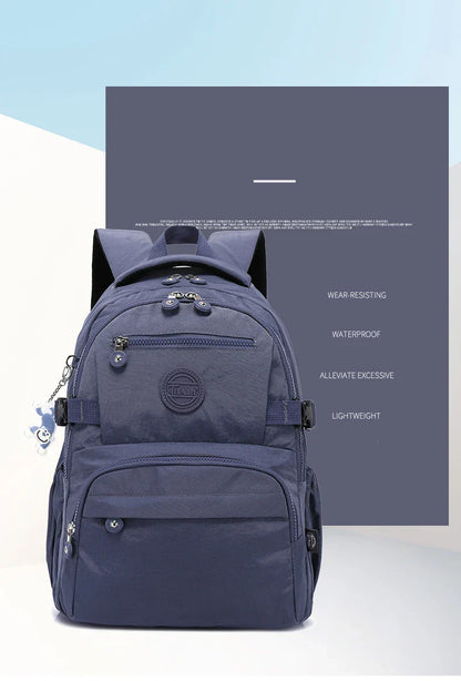 Large Nylon Waterproof Backpack Travel Rucksack for Women School Bags Mochilas Mujer Kids Girls 2026