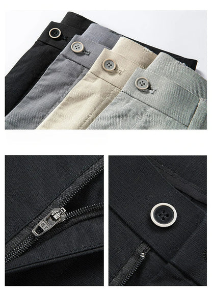 Men's Casual Pants: Breathable & Lightweight for Summer Comfort Business Casual Men's Work Trousers
