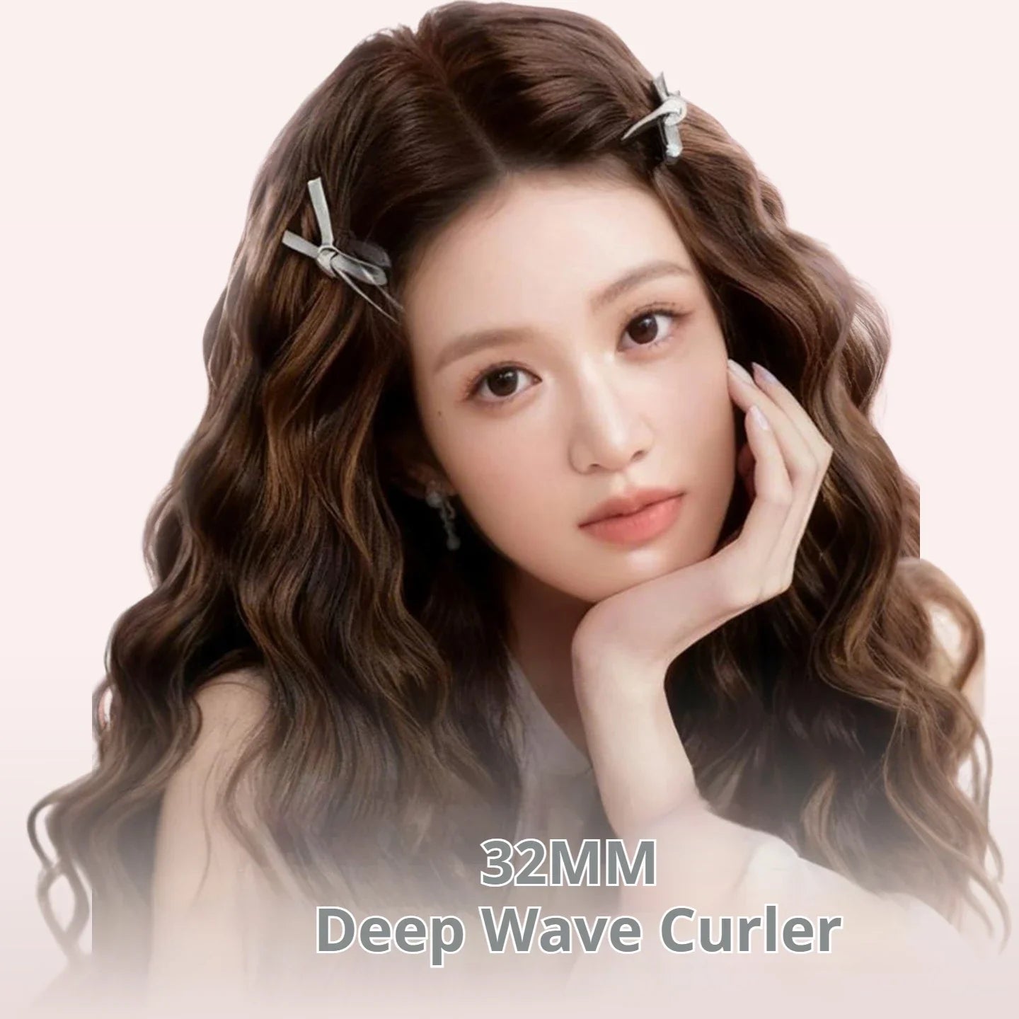 Professional 3 Barrel Hair Waver 138W 1.26 Inch Curling Iron with Temperature Control  Curling Iron Wand Hair Waver with LCD