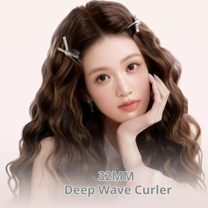 Professional 3 Barrel Hair Waver 138W 1.26 Inch Curling Iron with Temperature Control  Curling Iron Wand Hair Waver with LCD