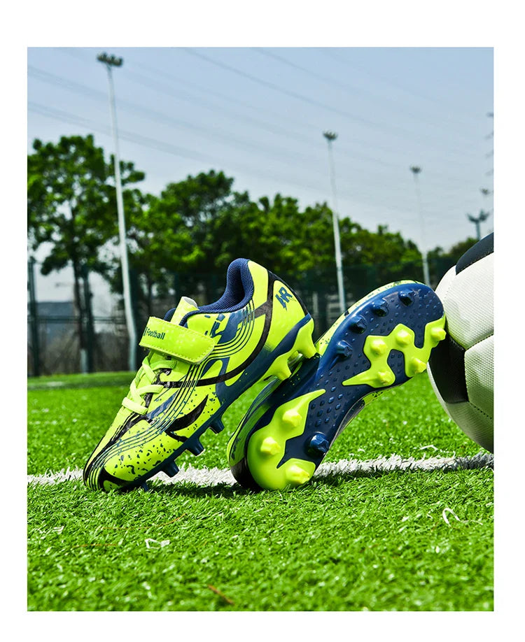 Soccer Shoes with Rubber Soles for Kids, Multicolor FG & TF Training Styles