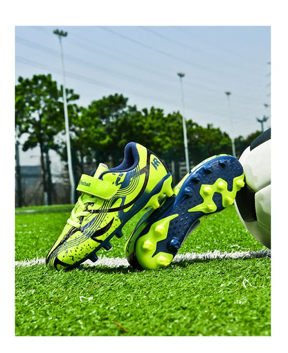Soccer Shoes with Rubber Soles for Kids, Multicolor FG & TF Training Styles