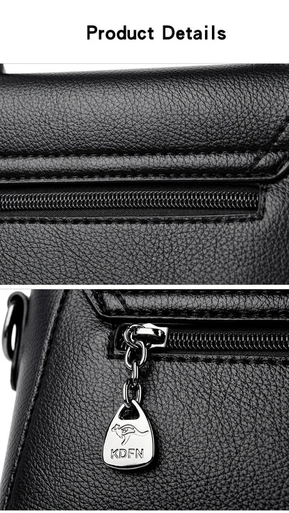 Authentic High Quality Soft Leather Luxury New Designer Fashion Casual Women's Shoulder Bag Handbag Crossbody Bags for Women2024