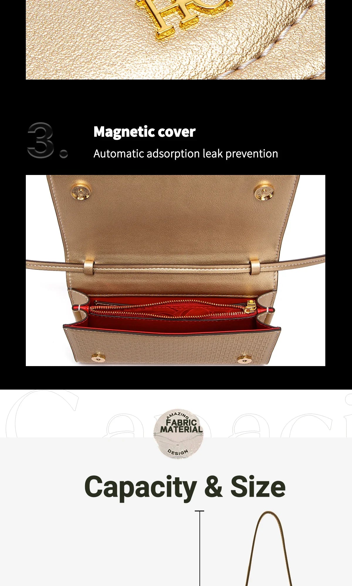 Women's Crossbody Bag Spring New Flip Small Square Bag Simple Women's Business Wallet Strap Detachable