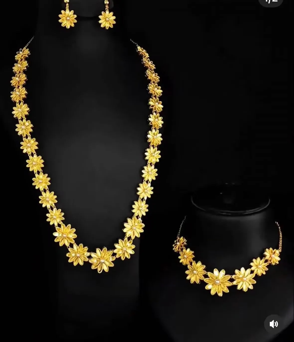 Trendy Fashion3PCS Luxury flower Indian Jewelry Sets For Women Wedding Party Indian Dubai Bridal jewelry Set