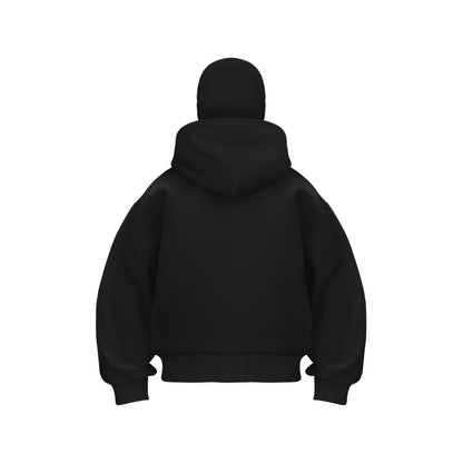 Autumn Men Balaclava Y2K Gothic Harajuku Winter New Item Double Hooded Sweatshirt Men's Hooded Mask Zipper Sportswear Women