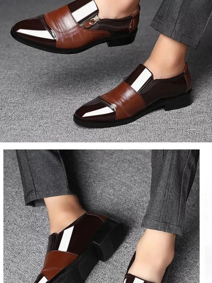 Men's Formal Shoes Official Business Social Shoe Male Leather Casual Office Low Price Elegant and Classic Italian 2025 Style 39