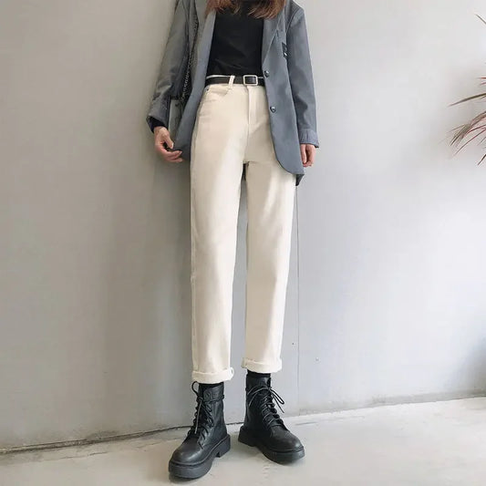 High Waist Slimming Loose Autumn Dad Pants