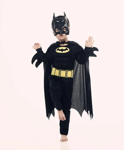 Anime Superhero Batmans Cosplay Muscle Costume Batma Zentai Jumpsuits Bodysuit Suit Halloween Carnival Costumes