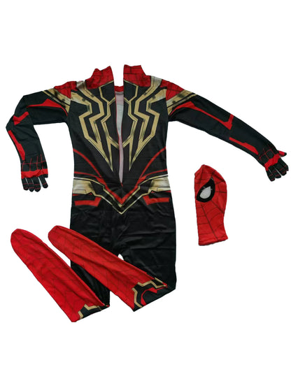 Hero Costume with Mask Set for Kids - Full Bodysuit Jumpsuit for Themed Parties, Halloween, Christmas, Carnival & Imaginative Pl