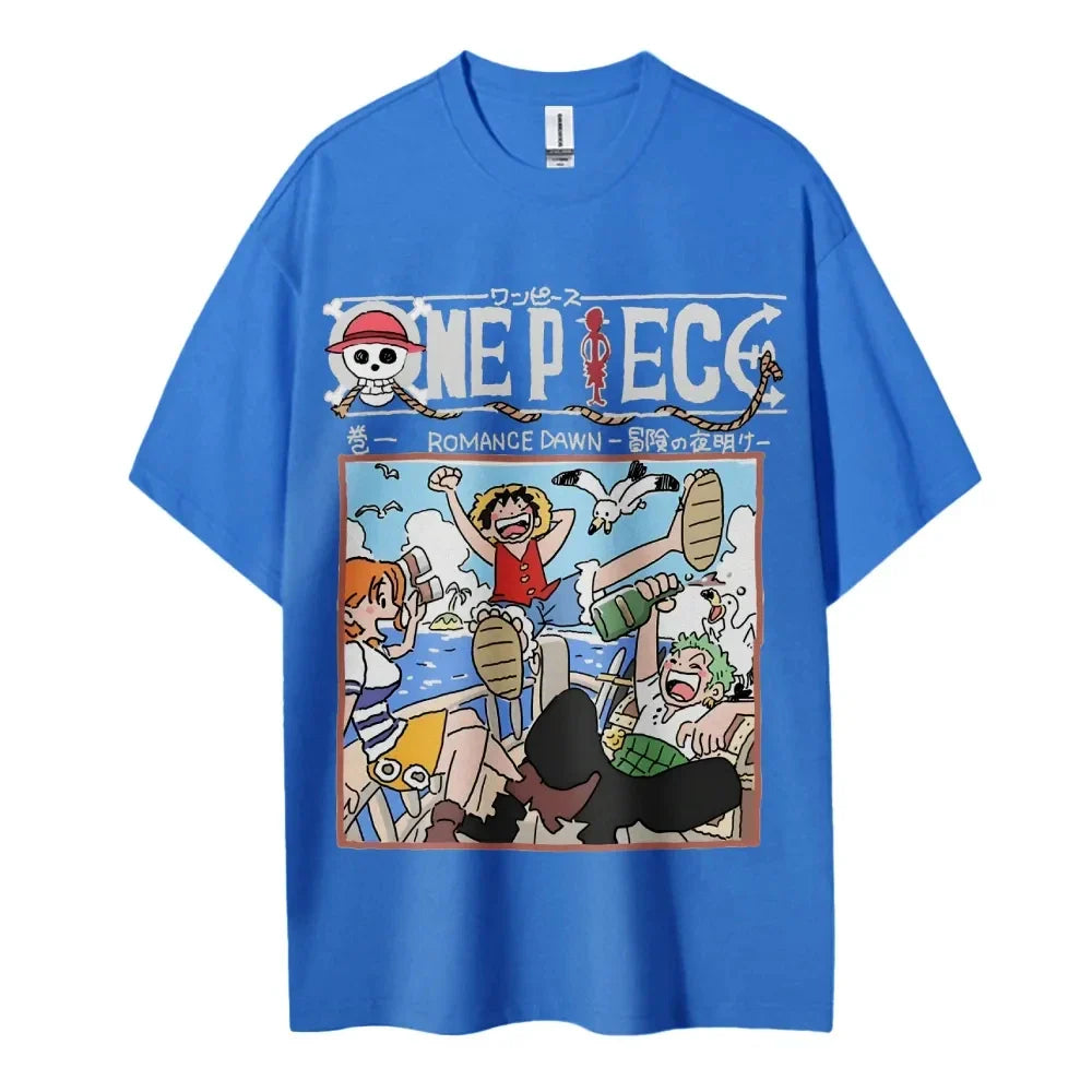 Men's 2025 Summer Casual Oversized Tee Breathable Cotton Daily Lounging and Comic Themed Parties